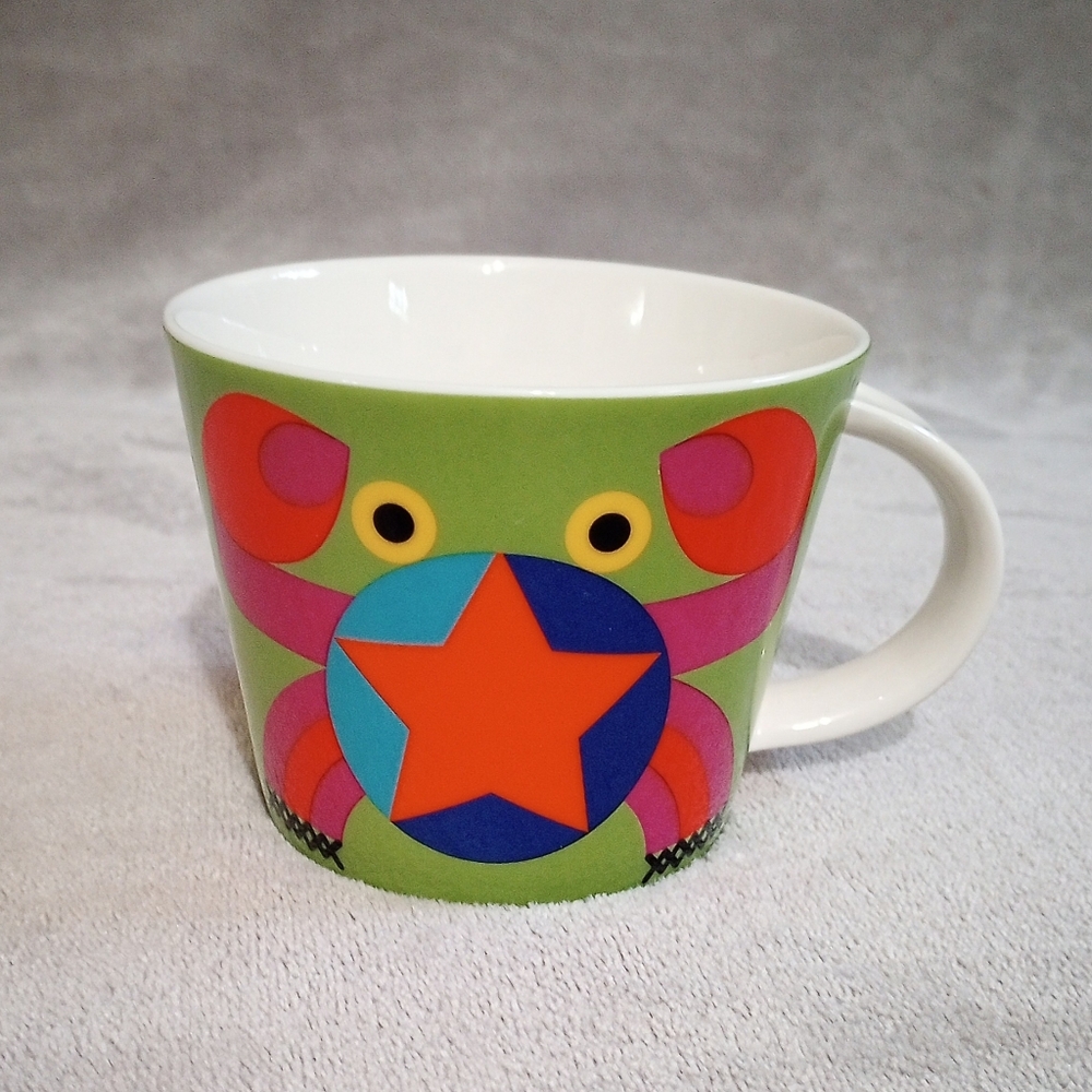 French Bull Bone China Cancer  Zodiac Sign Mug Cup